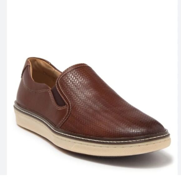 Johnston and Murphy Colby Weave Embossed Slip on Loafers main image 9